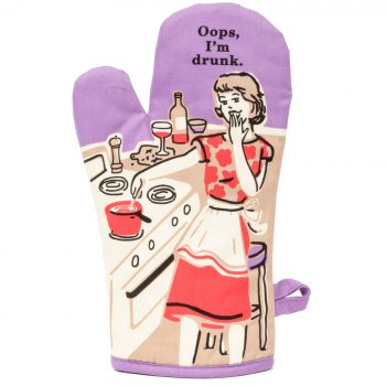 Blue Q Novelty Single Oven Glove 'Oops, I'm Drunk'