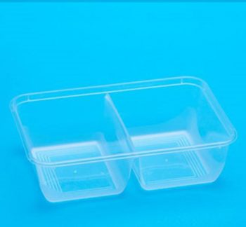 Takeaway Container Rectangular 650ml Split