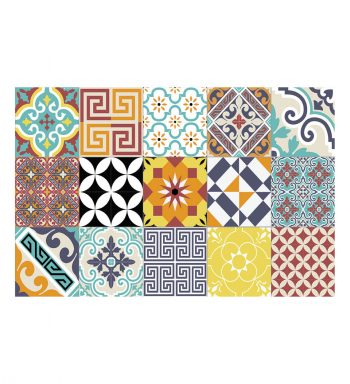 Beija Flor Eclectic Colour Vinyl Placemat 33x50cm