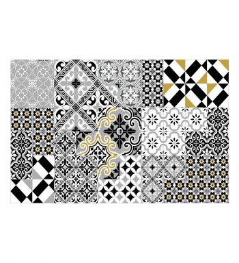 Beija Flor Eclectic Gold Vinyl Placemat 33x50cm