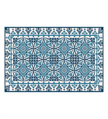 Beija Flor Barcelona Blue & White Vinyl Placemat 33x50cm