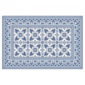 Beija Flor Bella Blue Vinyl Placemat 33x50cm