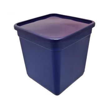 Coloured Square Pail with Lid 4L (5 Colours)