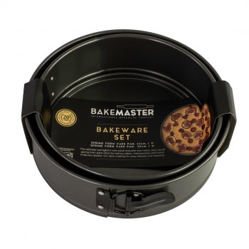 Bakemaster Non-Stick Springform Twin Pack Cake Pan