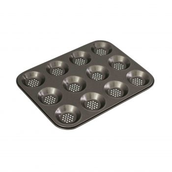 Bakemaster Non-Stick Perfect Crust Shallow Pan 12 Hole