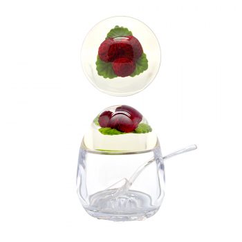 Acrylic Jam Pot Raspberry