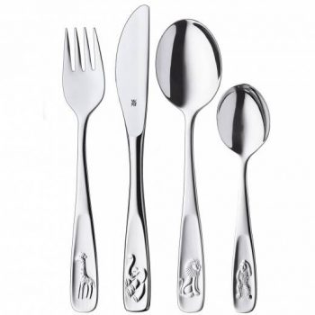 WMF Stainless Steel Kids Cutlery Animals Set of 4