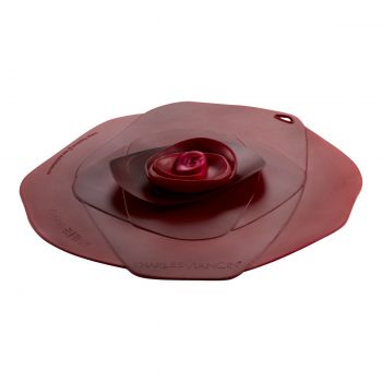 1813_1502 Rose Lid 9” – Dark Red