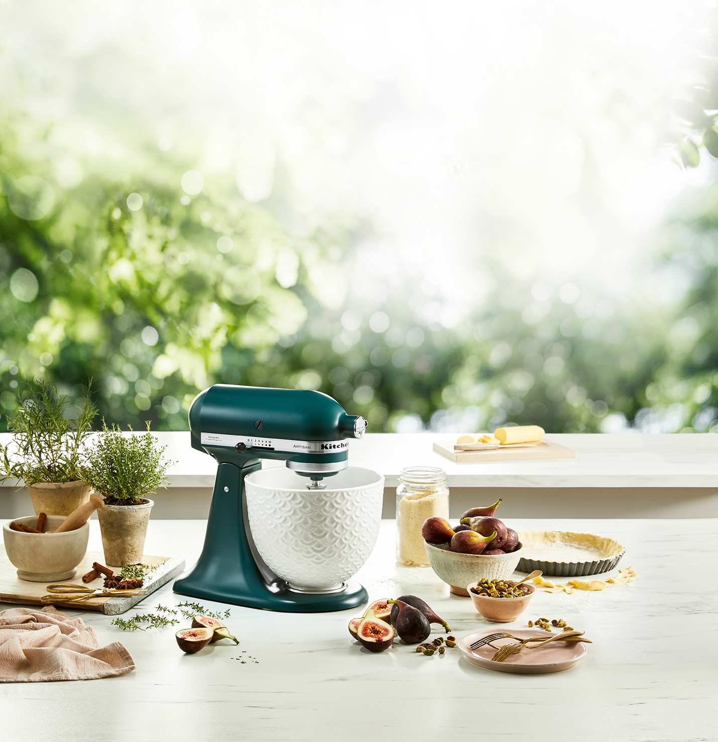 KitchenAid Artisan KSM160 Stand Mixer Matte Luxe Shaded Palm Chef's