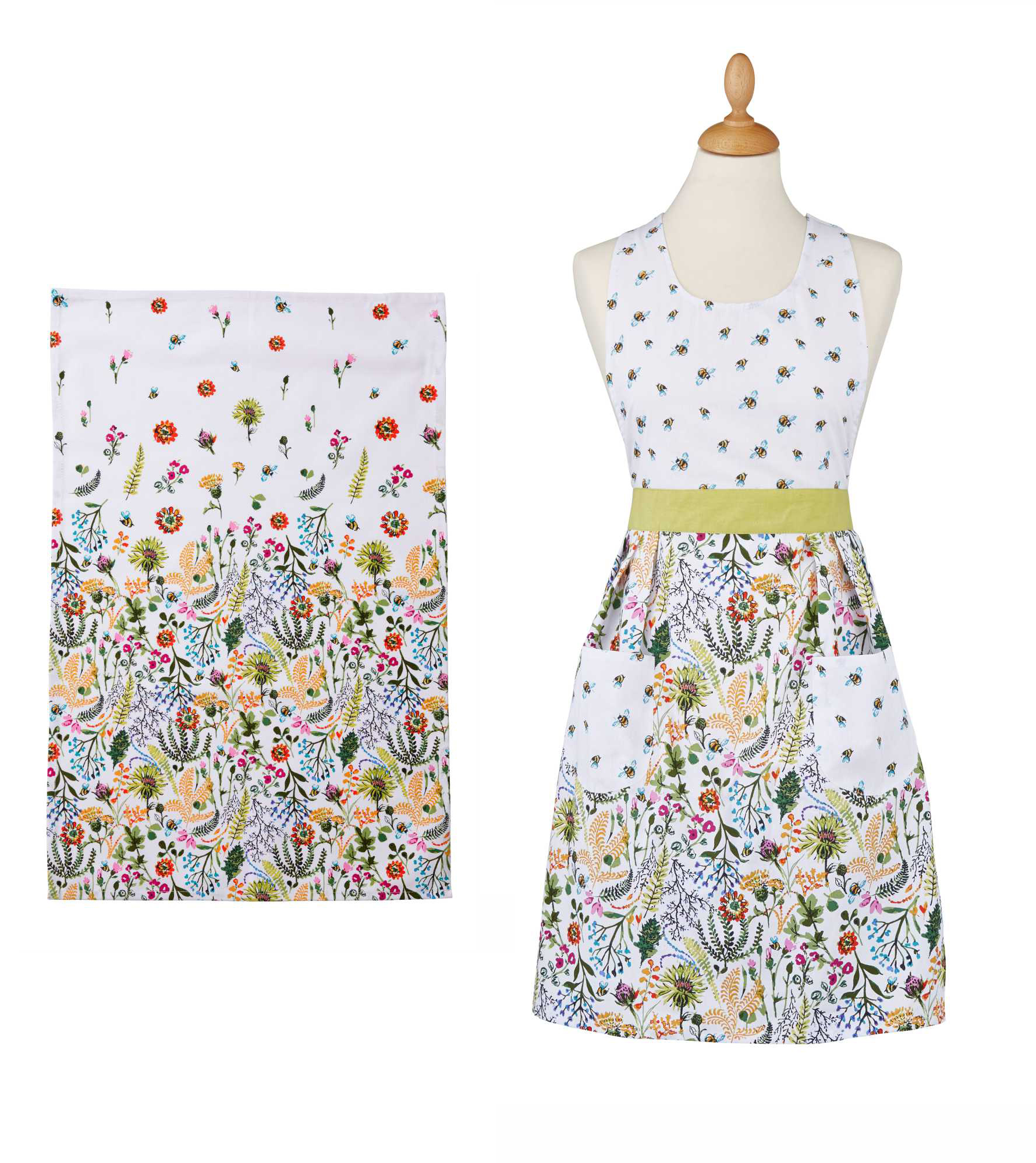 Ulster Weavers Hanging Around Oil Cloth Apron Multi Ulster Weavers Hanging Around Oil Cloth Apron Multi