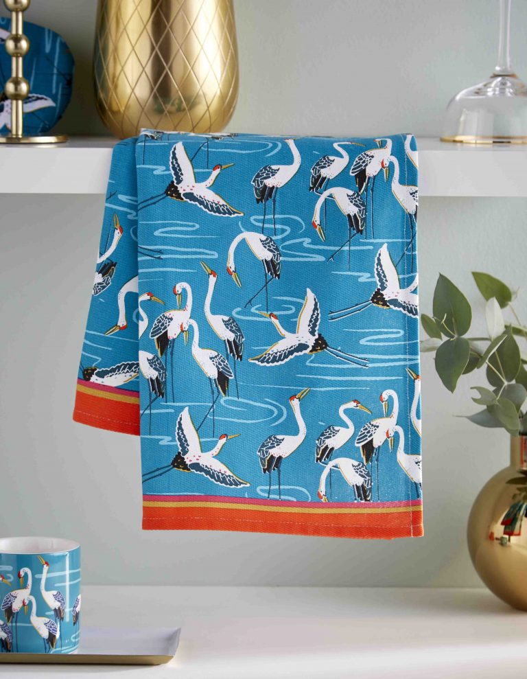 CRANES tea towel copy