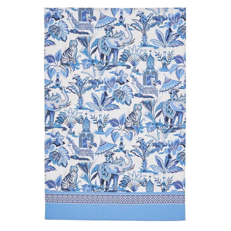India Blue Cotton Tea Towel copy