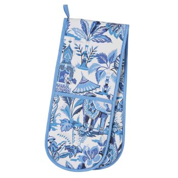 Ulster Weavers India Blue Double Oven Glove