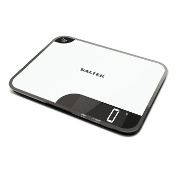 Salter Digital Chopping Board Kitchen Scale White 15kg Max