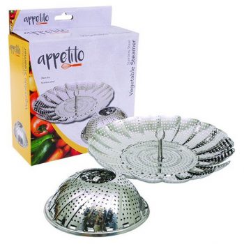 Appetito Stainless Steel Vegetable Steamer Basket (2 Sizes)