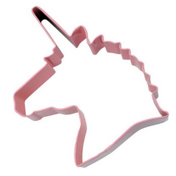 R&M Cookie Cutter Unicorn Head Pink 12cm