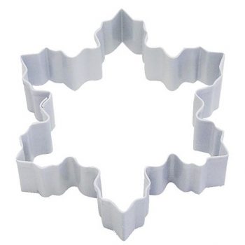 R&M Cookie Cutter Snowflake White 10cm
