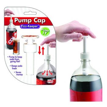 Jokari Pump Cap Fizz Keeper White