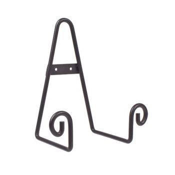 Entrée Scroll Plate Stand Black (2 Sizes)