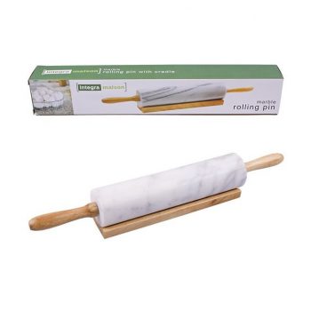 Integra Grey Marble Rolling Pin with Cradle