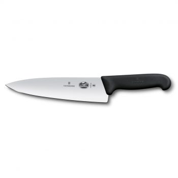 Victorinox Fibrox Carving Knife Extra Wide Blade Black 20cm
