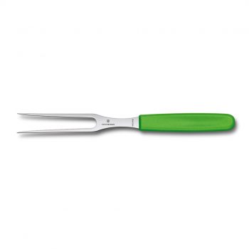 Victorinox Swiss Classic Carving Fork Flat Coloured 15cm (4 Colours) - Green