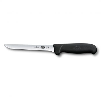 Victorinox Fibrox Boning Knife Rear Curved Black 15cm