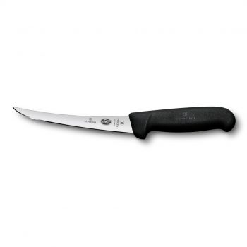 Victorinox Fibrox Flexible Boning Knife Curved Narrow Black 15cm