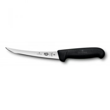 Victorinox Fibrox Super Flexible Boning Knife Curved Narrow Black 15cm