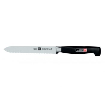 Zwilling Four Star Serrated Utility Knife 13cm