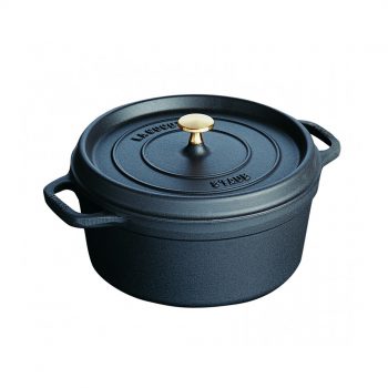 65013 – Round Cocotte – 24cm Black