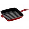 Staub Cast Iron American Square Grill 26cm (2 Colours) Product Image 1