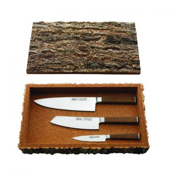 Ivo 3 Piece Knife Set in Cork Box 33240