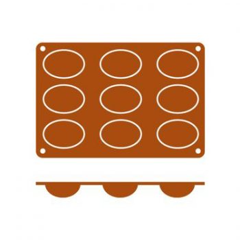 Frenti Silicone Non-Stick Oval Friande Mould (2 Sizes)