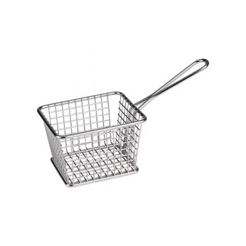 Athena Rectangular Service Basket Stainless Steel