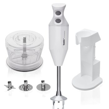 bamix Deluxe Immersion Blender White with Accessories
