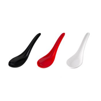91208-ryner-melamine-chinese-spoon-150mm-black-red-white