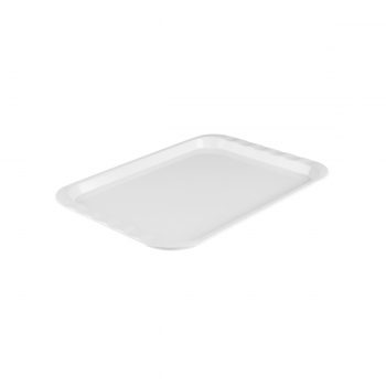 Ryner Melamine Rectangular Tray with Handles White (3 Sizes)