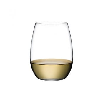 Nude Pure White Wine Glass Set of 6 (2 Sizes)