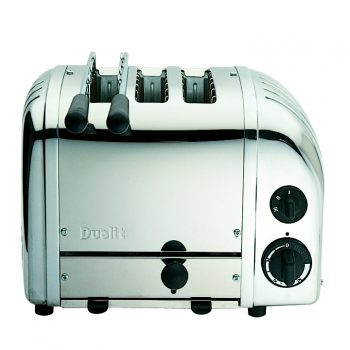 Dualit Combi Polished Stainless Steel 3 Slice Toaster