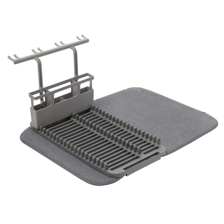 UDry Dish Rack & Mat Charcoal