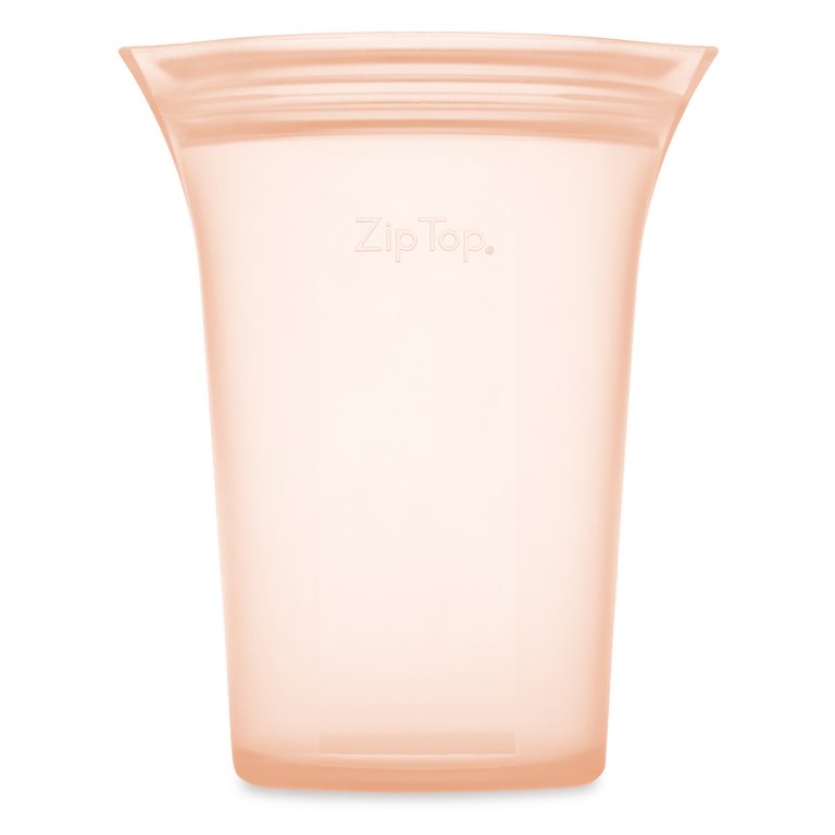 Zip Top Large Cup Peach