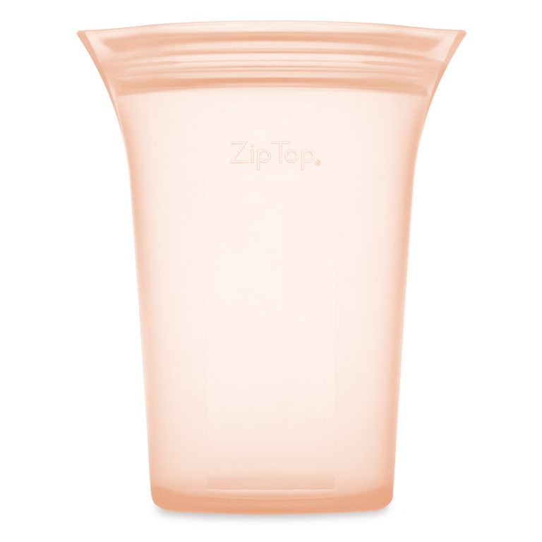 Zip Top Large Cup Peach