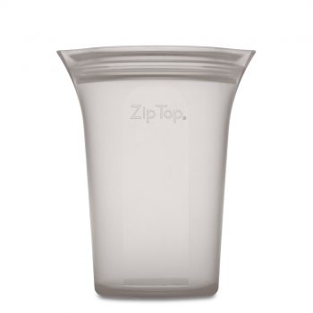 Zip Top Medium Cup Grey