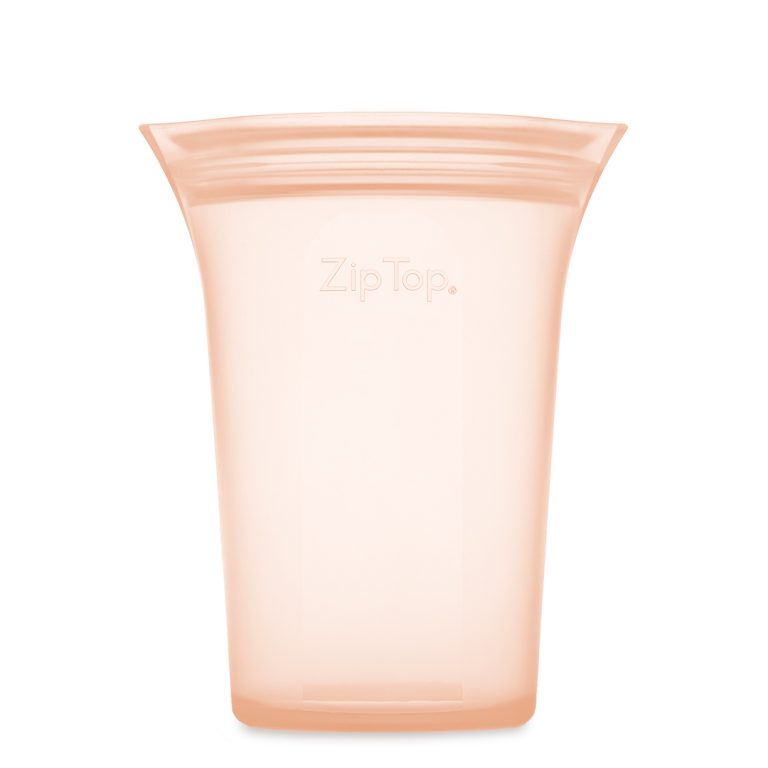 Zip Top Medium Cup Peach