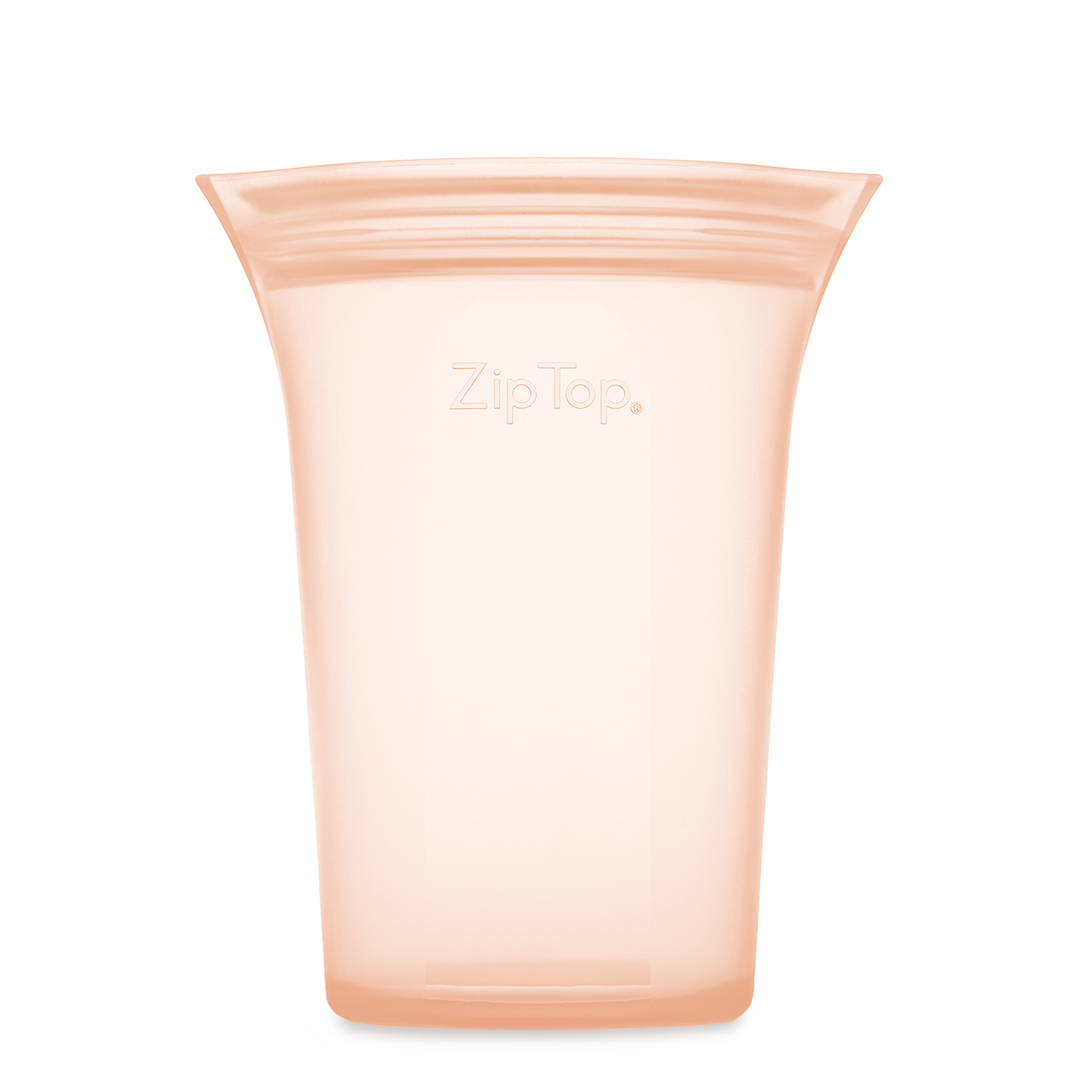 Zip Top Medium Cup Peach