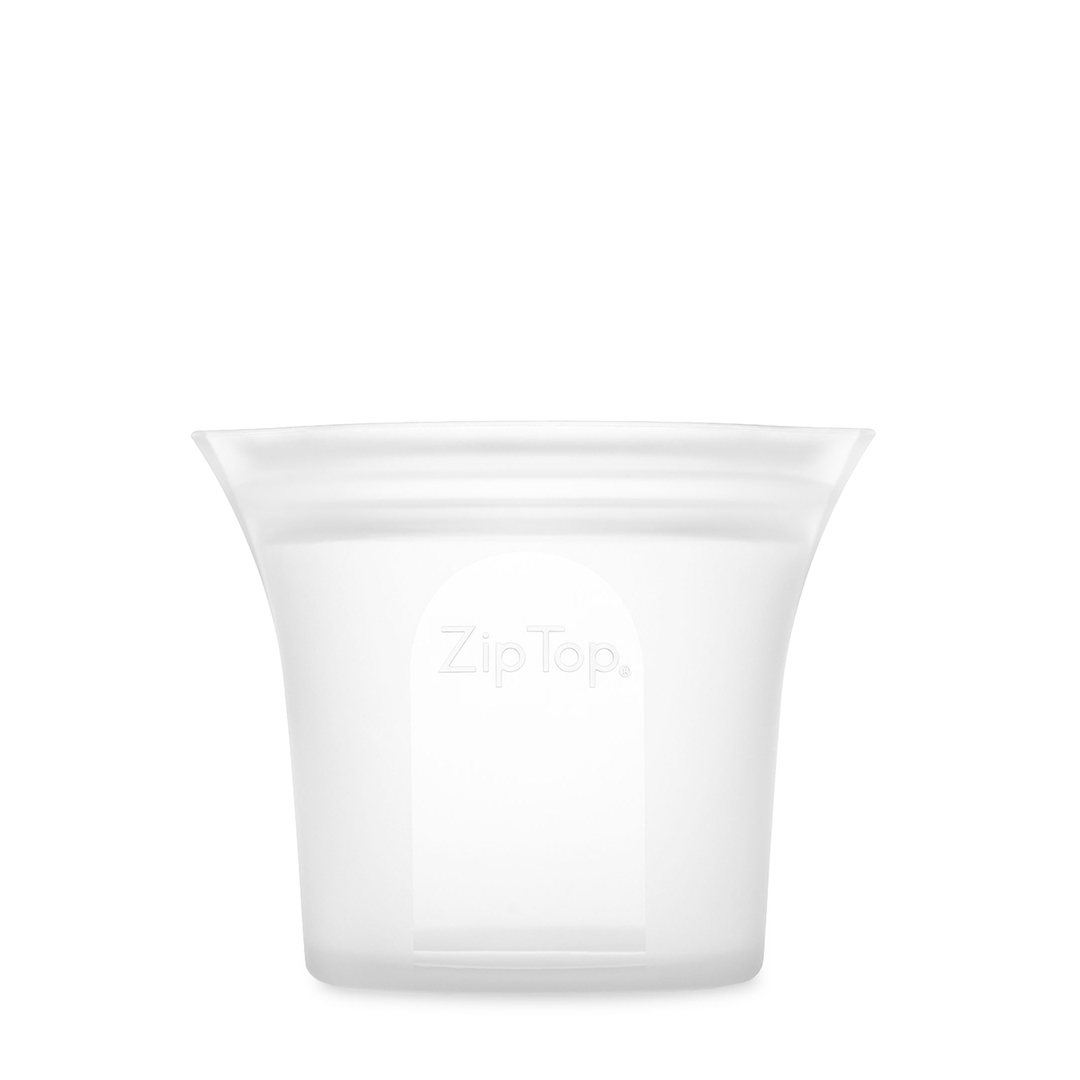 zip top silicone cup