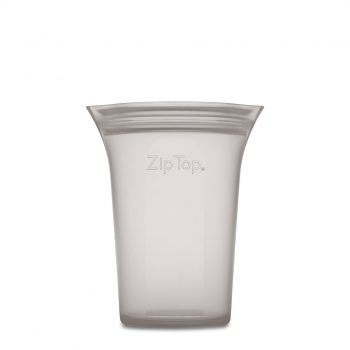 Zip Top Small Cup Grey
