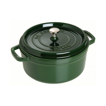 Staub Cast Iron Cocotte Round Basil Green 24cm