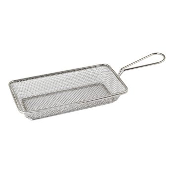 Moda Brooklyn Rectangular Service Basket Stainless Steel